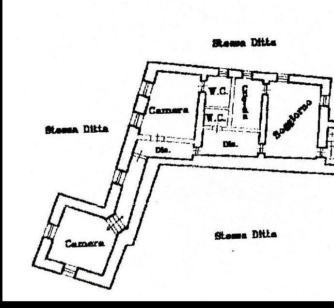 Four-room apartment Via Vicolo Castello, 1, Envie - floor plans 1
