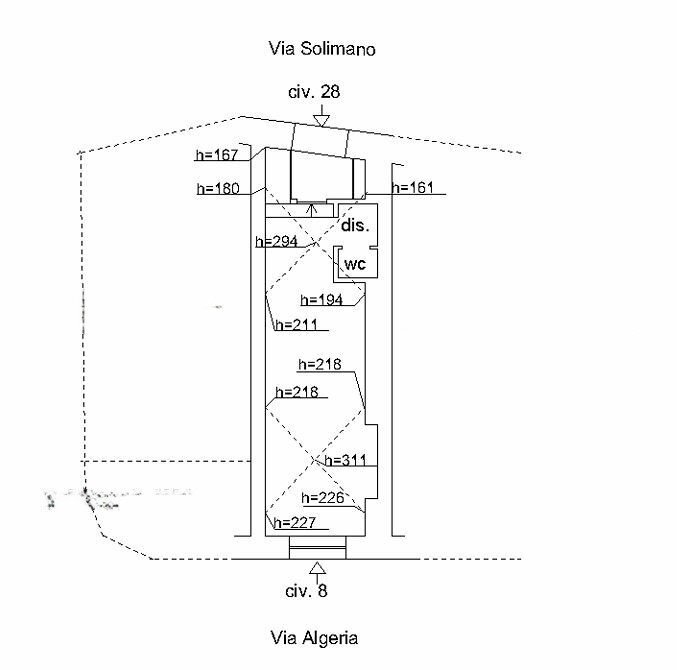 Negozio via Giacomo Solimano, Santa Margherita Ligure - planimetria 1