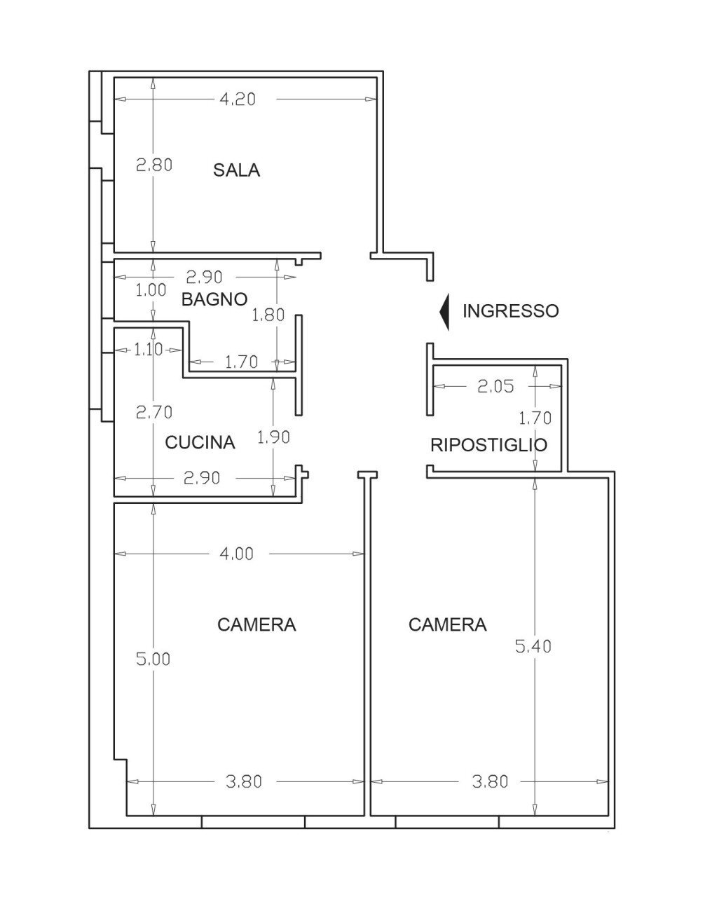 2.JPG - Attico via Vittorio Veneto, Lanciano - planimetria 1