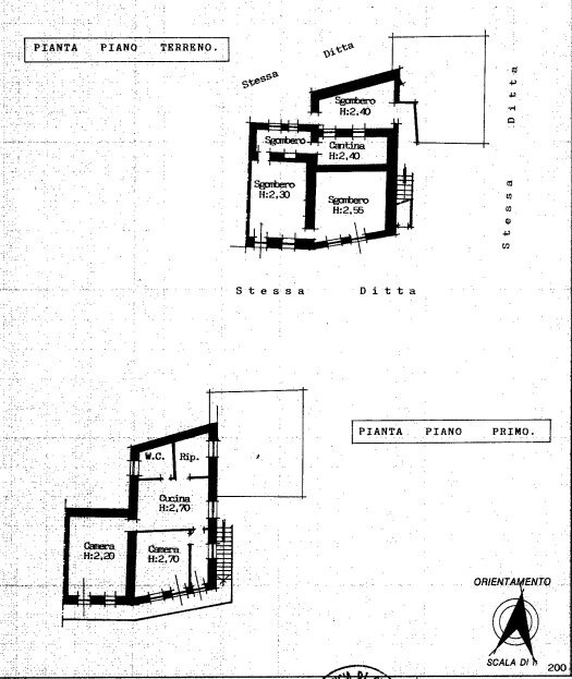 Semi-detached house Via Motetto, Snc, Rifreddo - floor plans 1