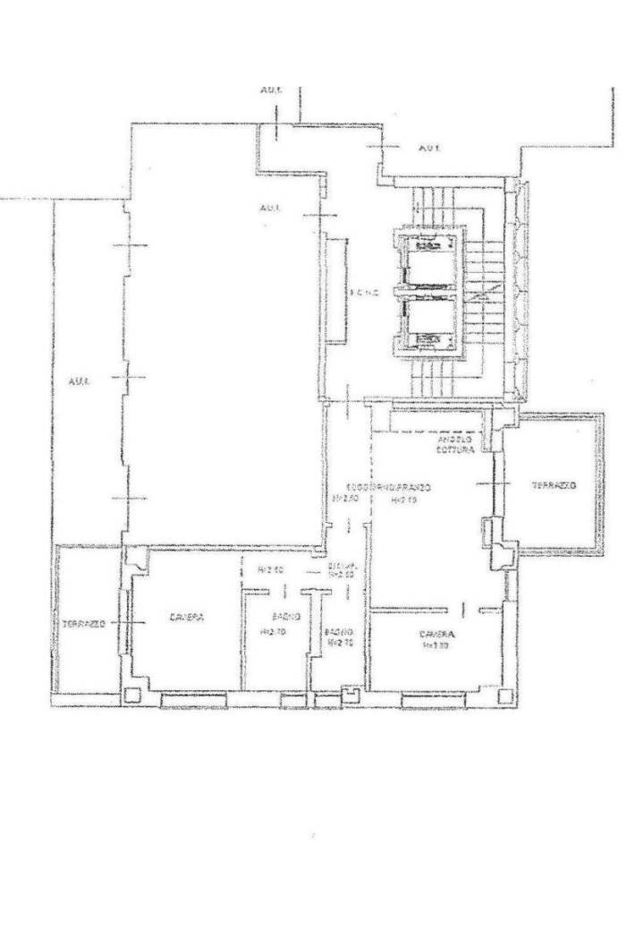 Trilocale via Aventina, 34, Roma - planimetria 1