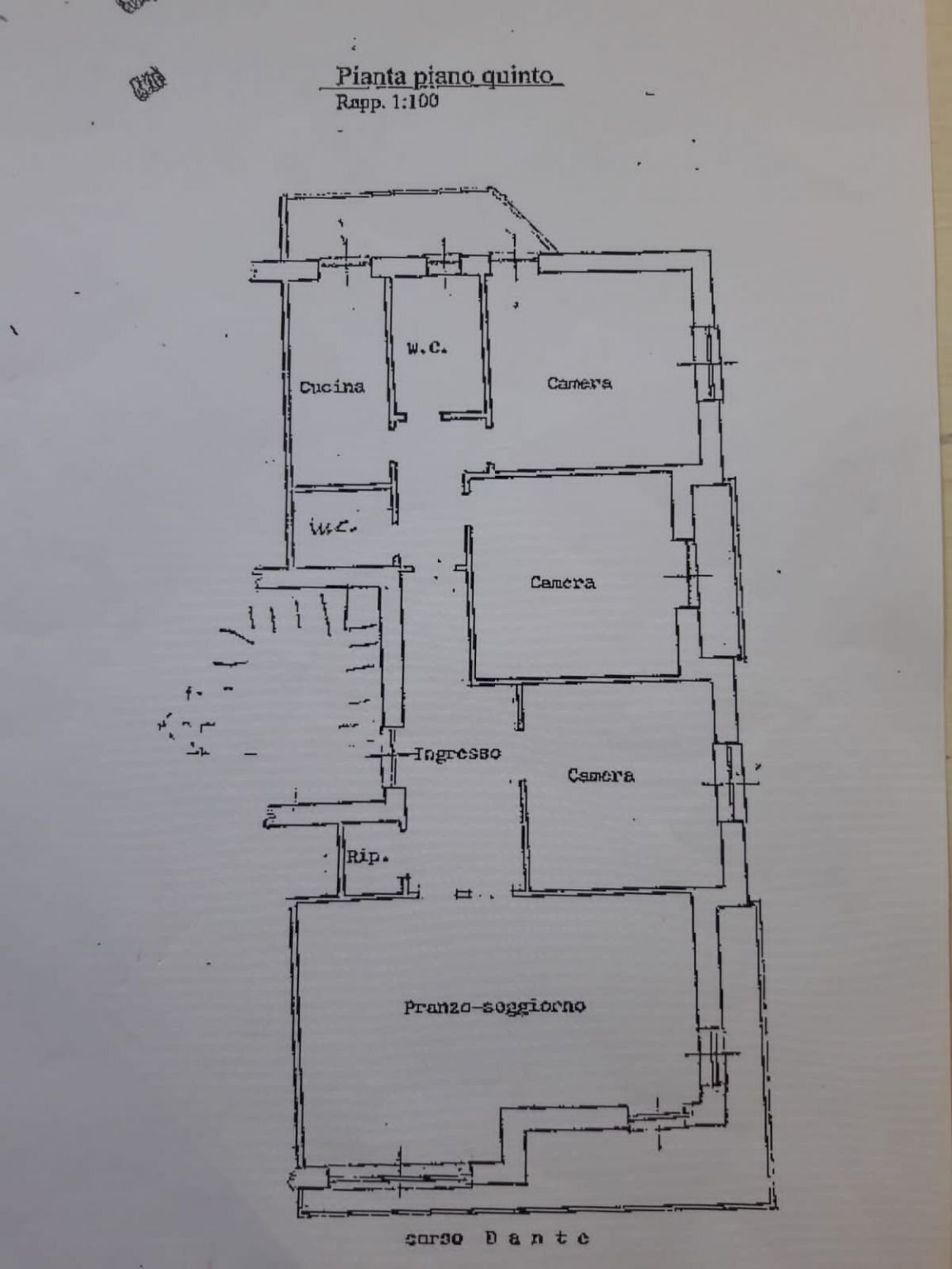 Appartamento corso Dante Alighieri, Asti - planimetria 1