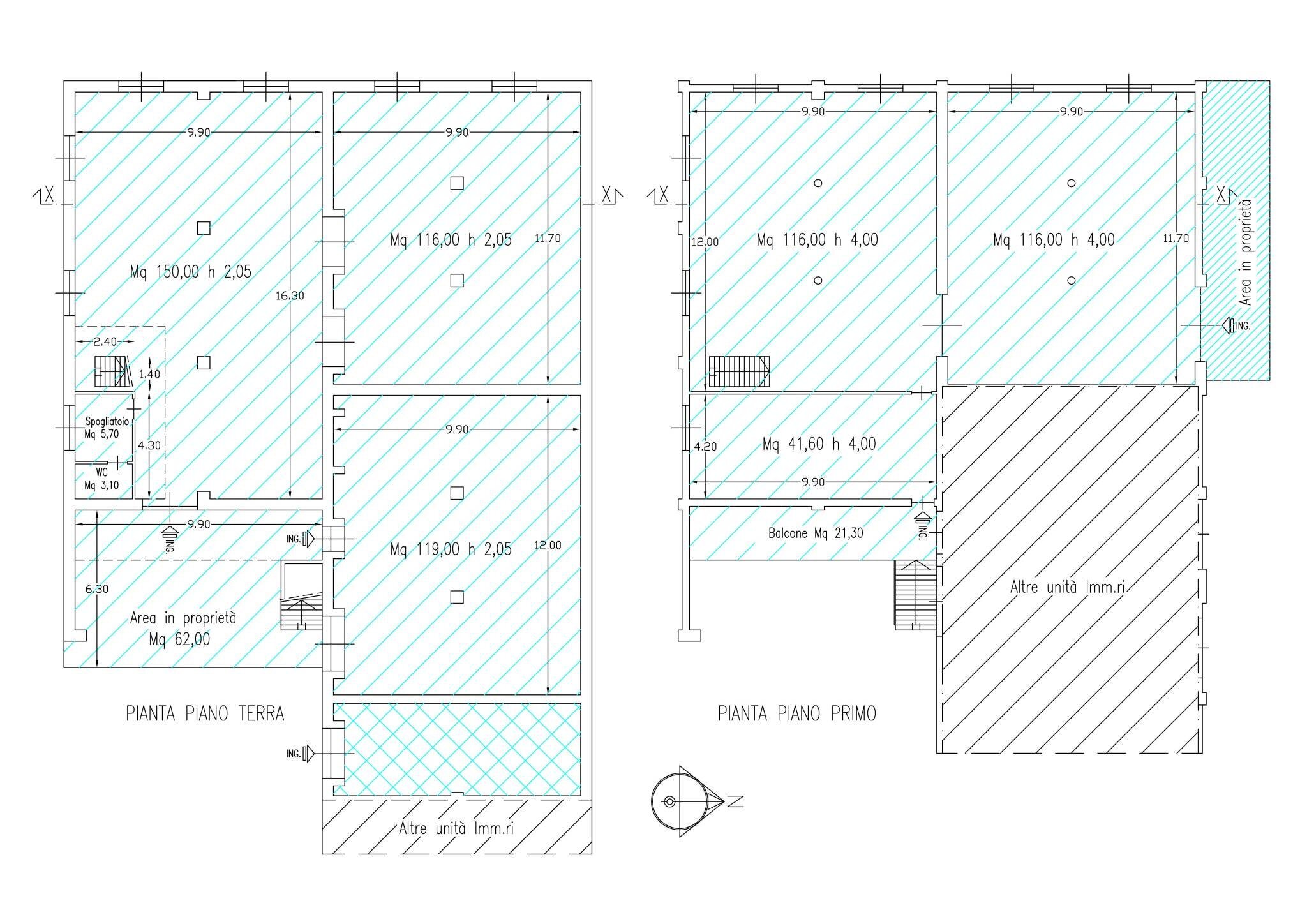 Capannone via piave 6, Castronno - planimetria 1