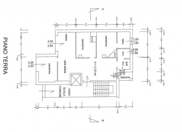 Negozio via Virginio Arzani, Tortona - planimetria 1