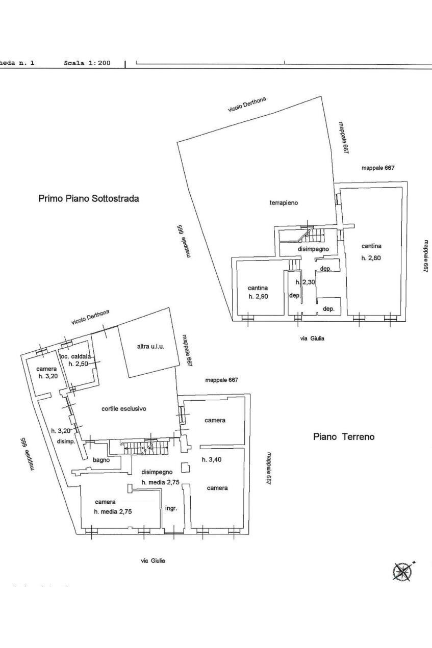 Independent house Tortona - floor plans 1