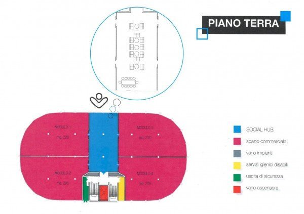 Commercial Premises via Pernigotti, 1, Belforte Monferrato - floor plans 1