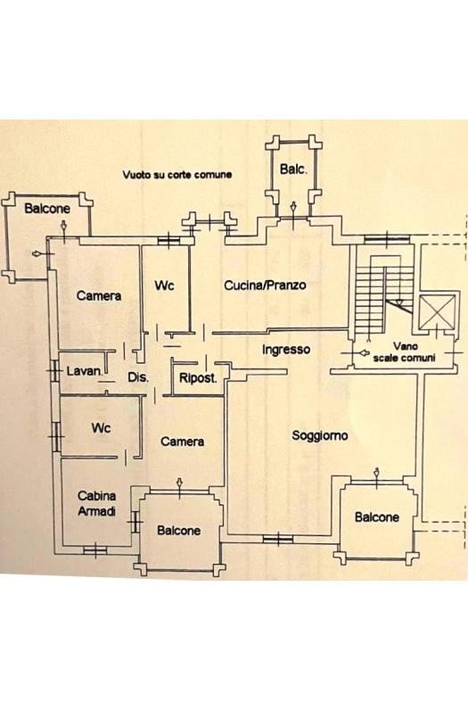 Appartamento via Antonio Pacinotti, 14, Alessandria - planimetria 1