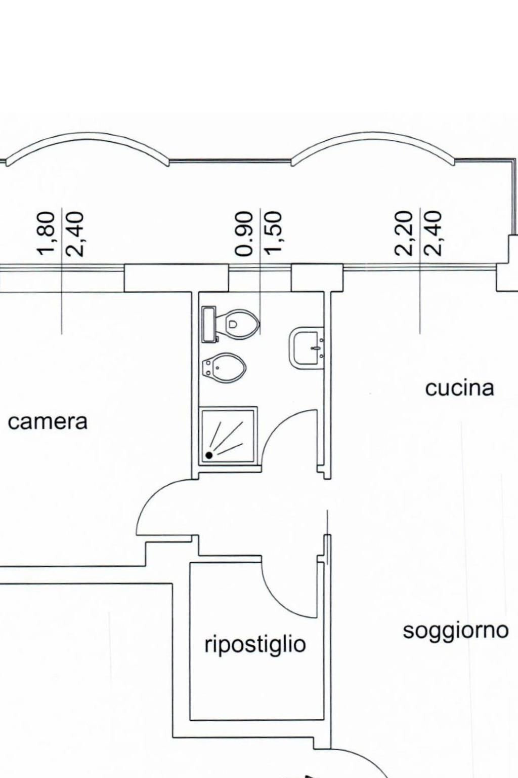 Two-room apartment via Don Enrico Locatelli, 10, Vergiate - floor plans 1