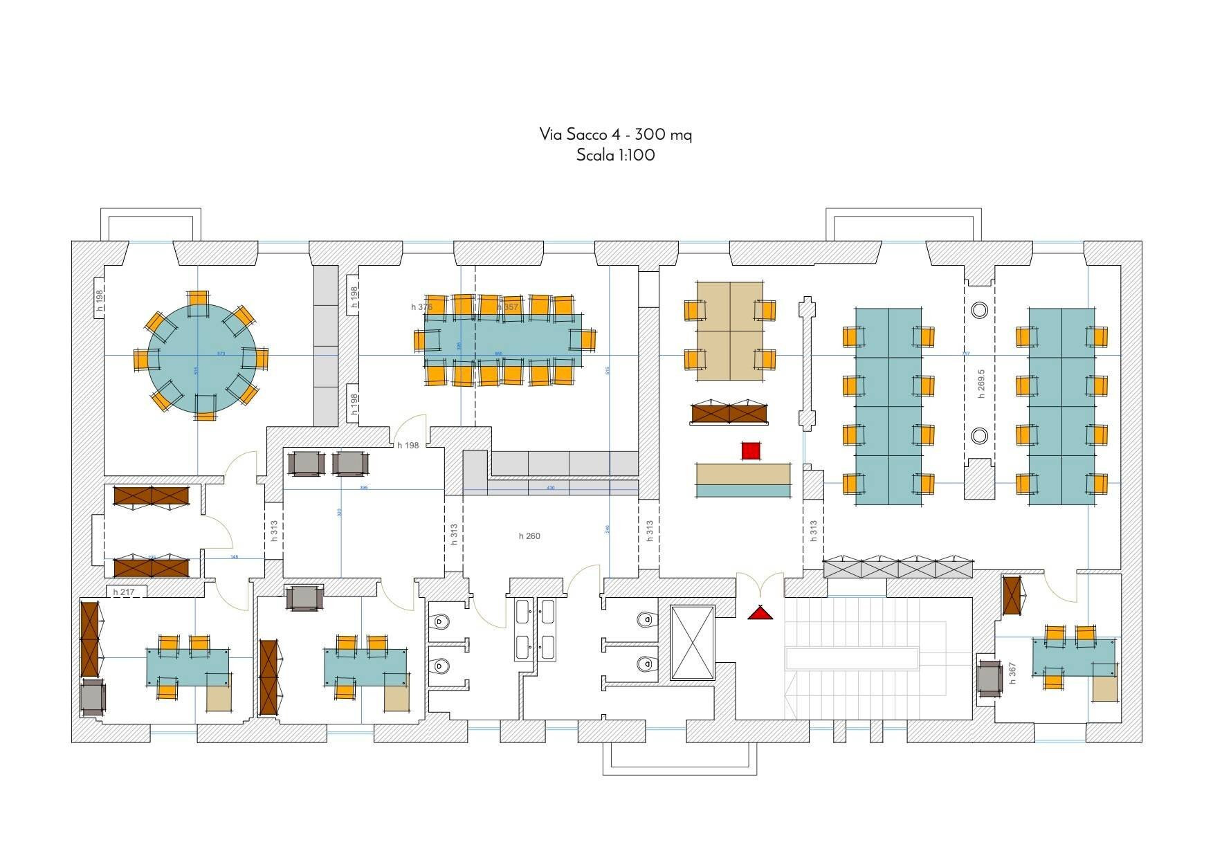 Office via Luigi Sacco, 4, Varese - floor plans 1