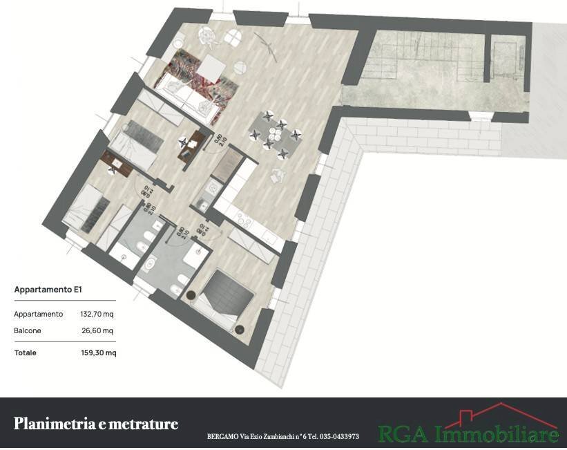 Quadrilocale via Borgo Palazzo, 1, Bergamo - foto 3