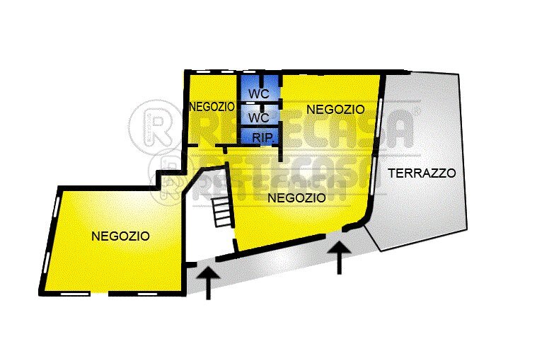 Retecasa_Valdagno - Planimetria - Locale Commerciale Valdagno - planimetria 1