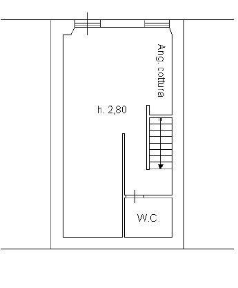Bilocale vicolo D. Migliorini, Lerici - planimetria 1