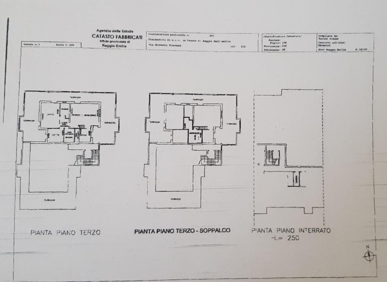 Attico Reggio nell'Emilia - planimetria 1