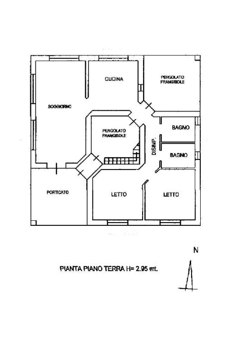 Villa Morciano di Leuca - planimetria 1