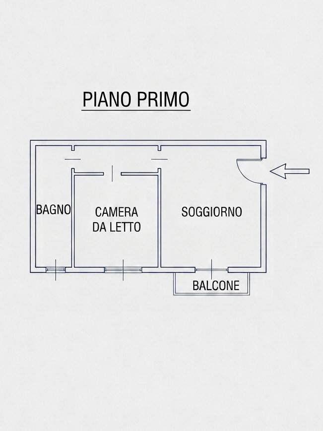 Bilocale via Legnano, 25, Sanremo - planimetria 1