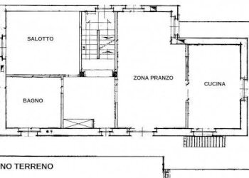 planimetria piano terreno  - Casa indipendente via Scarola, Loranzè - foto 4