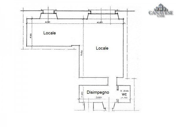 Negozio via Carlo Botta, 30, Castellamonte - planimetria 1