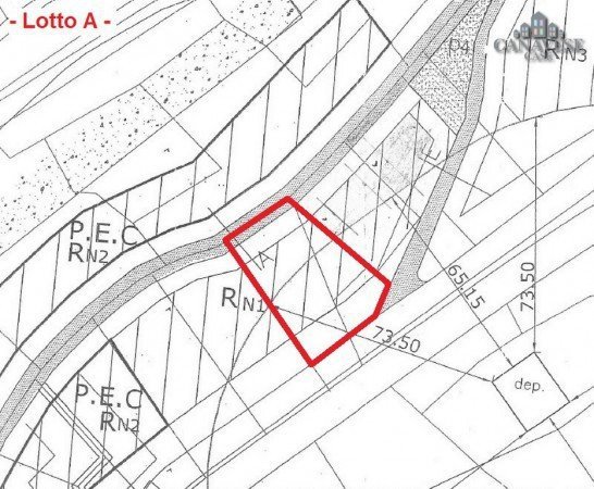 Terreno edificabile via Alleu, Strambinello - planimetria 1