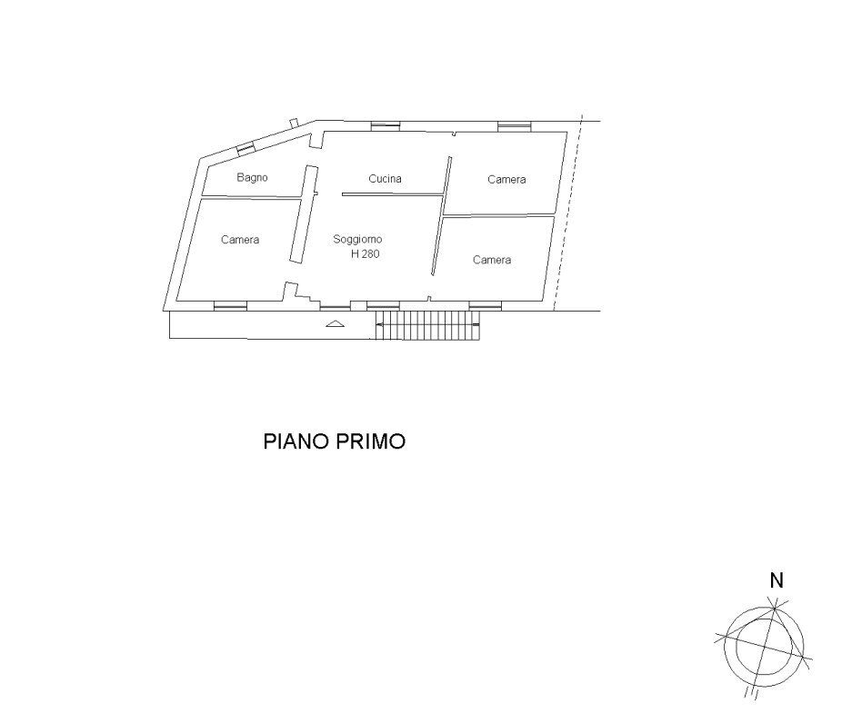 Casa semi indipendente Via Villafalletto, 40, Saluzzo - planimetria 1