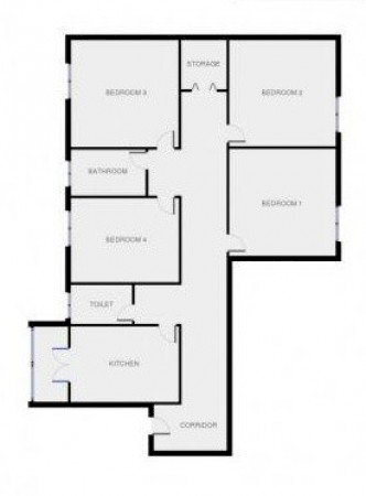 Non-buildable land via Oreste Tommasini, Roma - floor plans 1