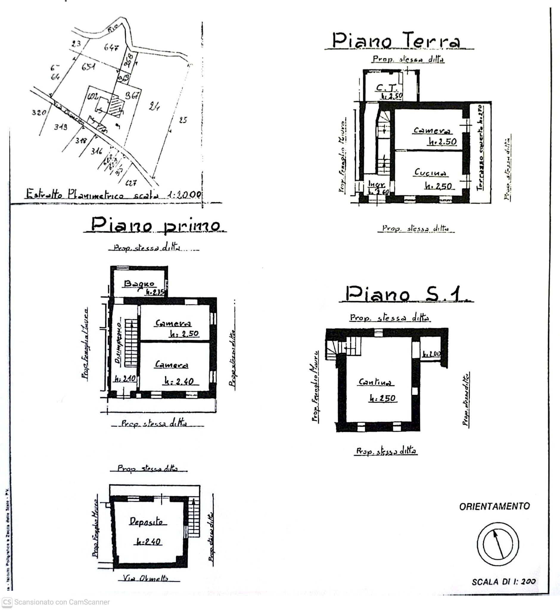 Casa indipendente Via Olmetto, 20, Bagnolo Piemonte - planimetria 1