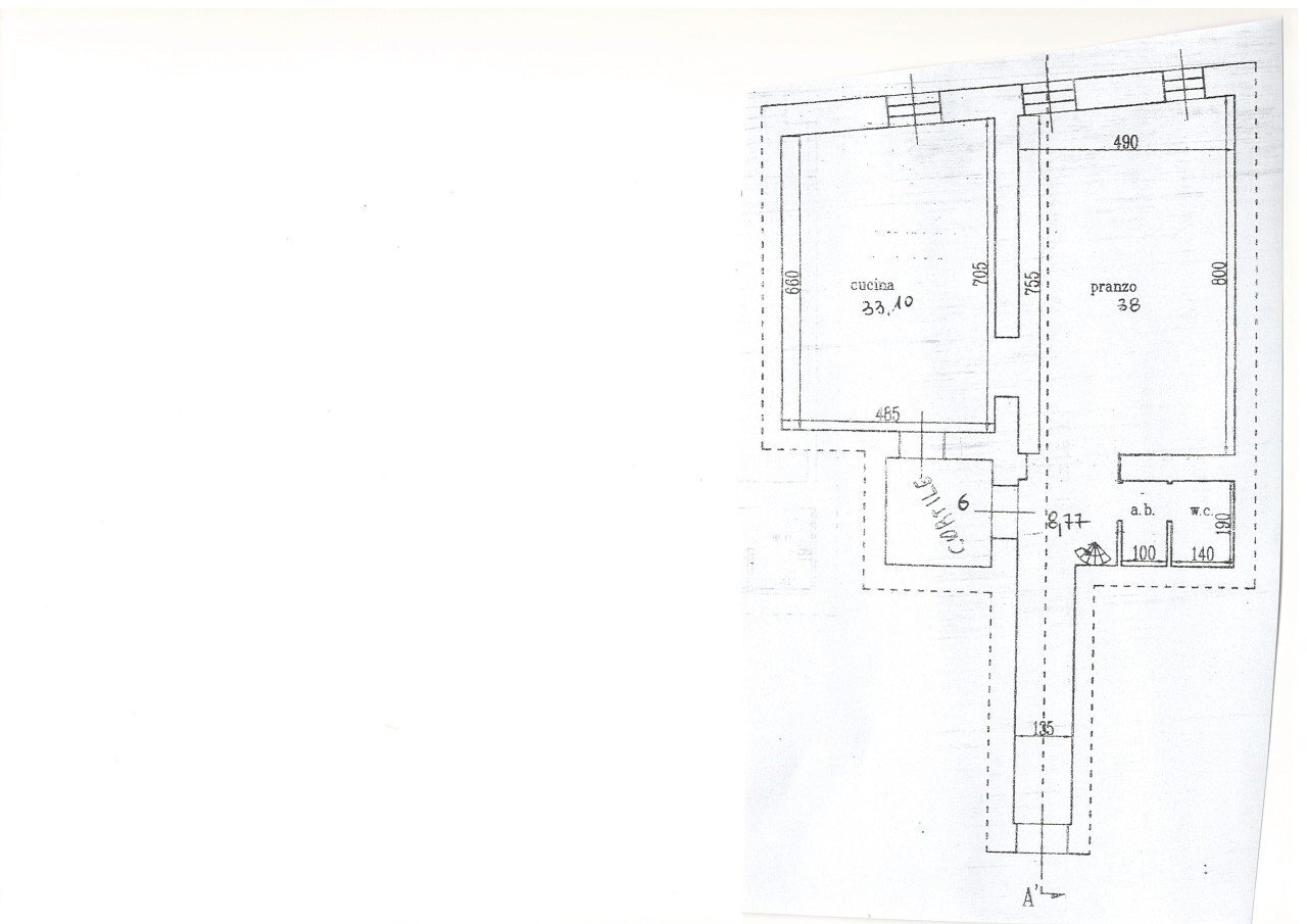 rif. 2032.jpg - Albergo - Struttura ricettiva Sarzana - planimetria 1
