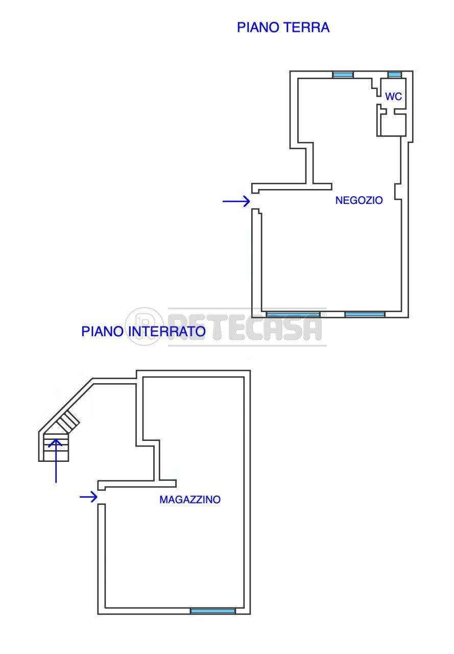 PLANIMETRIA - Locale Commerciale VIA DIVISIONE JULI 18-19, Manzano - planimetria 1