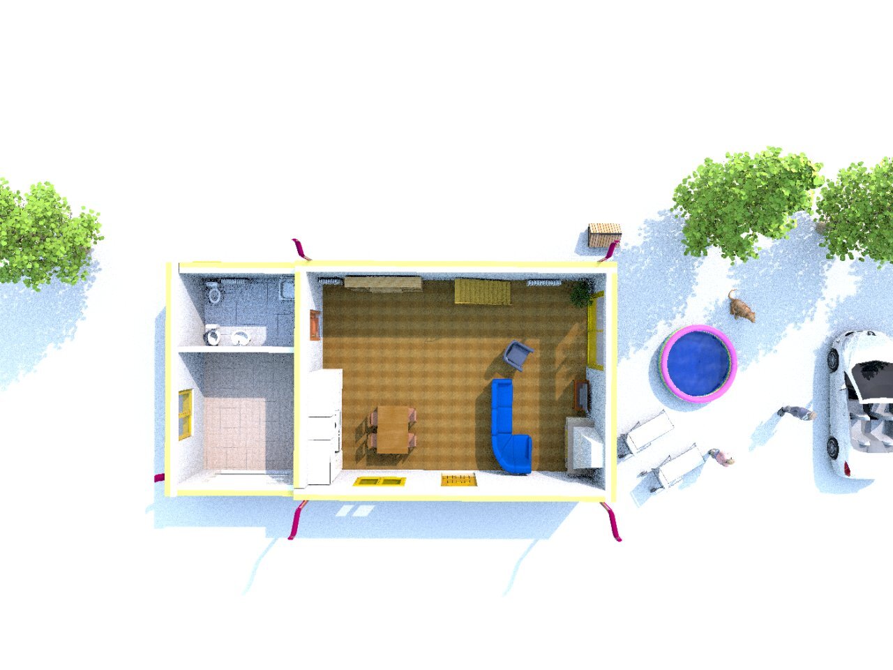 pianta piano terra.png - Rustico Traversetolo - foto 3