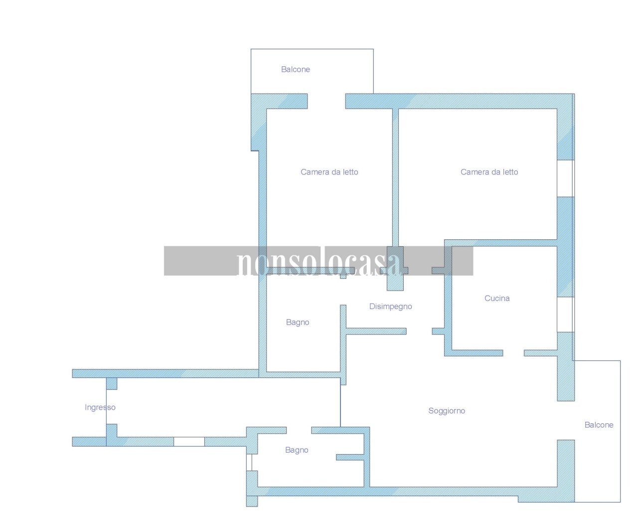 PLANIMETRIA - Attico Via Luigi Catanelli 100, Perugia - planimetria 1