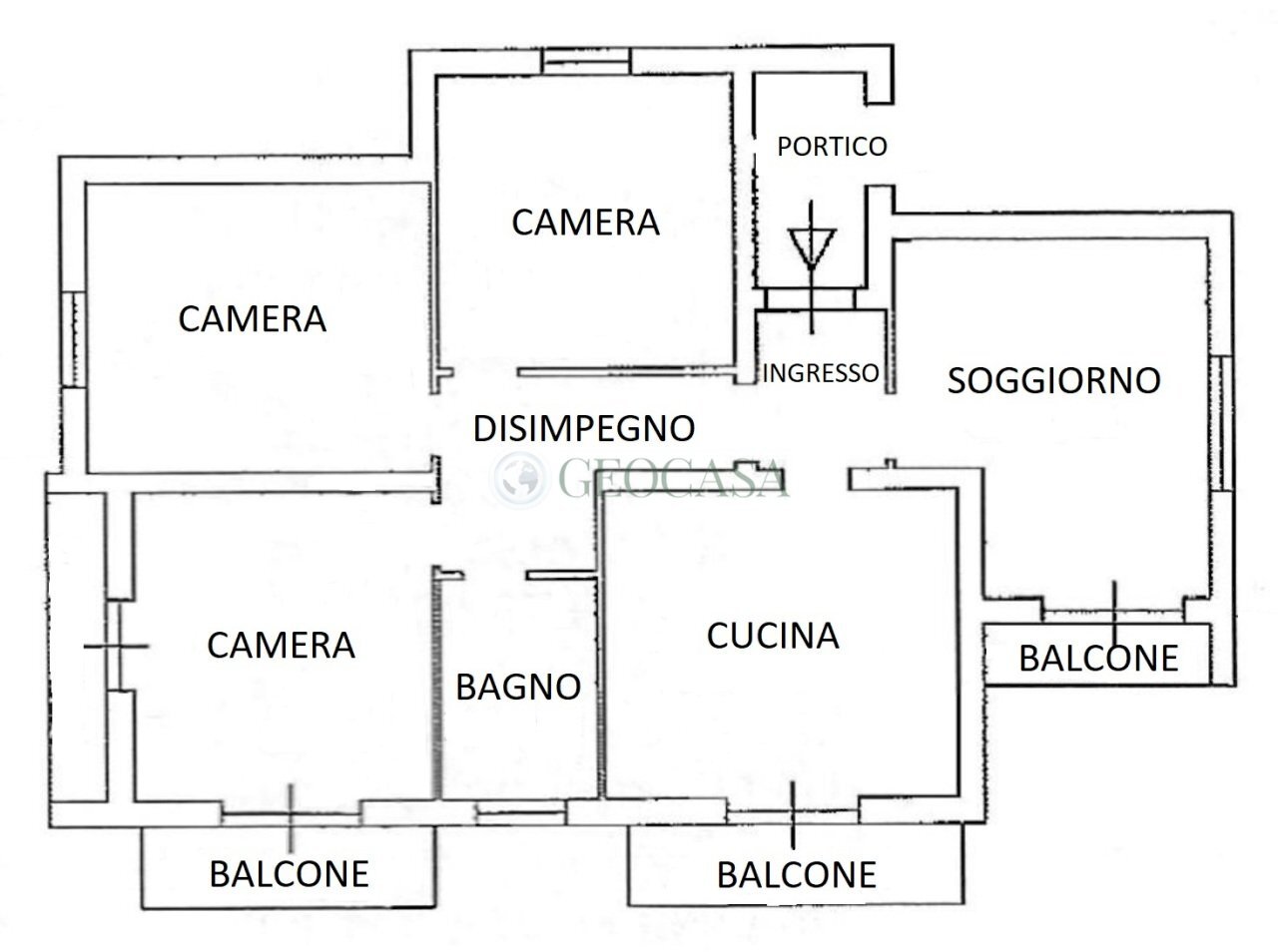 Pianta abitazione.jpg - Appartamento SP23, Castelnuovo Magra - planimetria 1