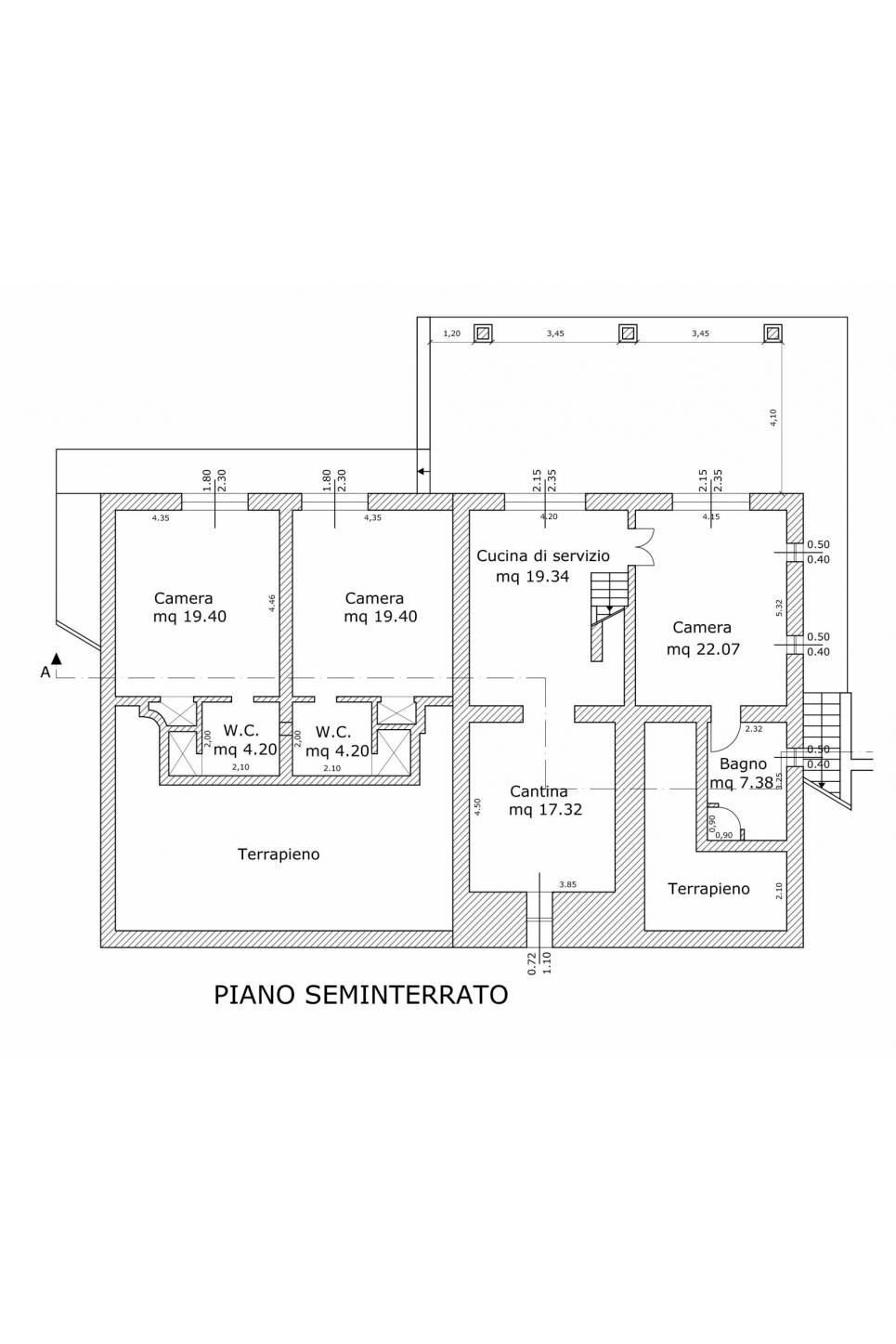 Villa via Fontana, Roncofreddo - floor plans 1