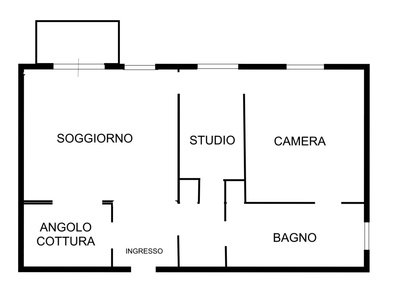 pianta.jpg - Appartamento Rapallo - planimetria 1