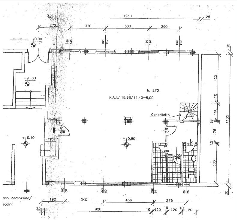 Planimetria Ufficio piano terra.jpg - Ufficio Via Pellegrini s, Novara - planimetria 1