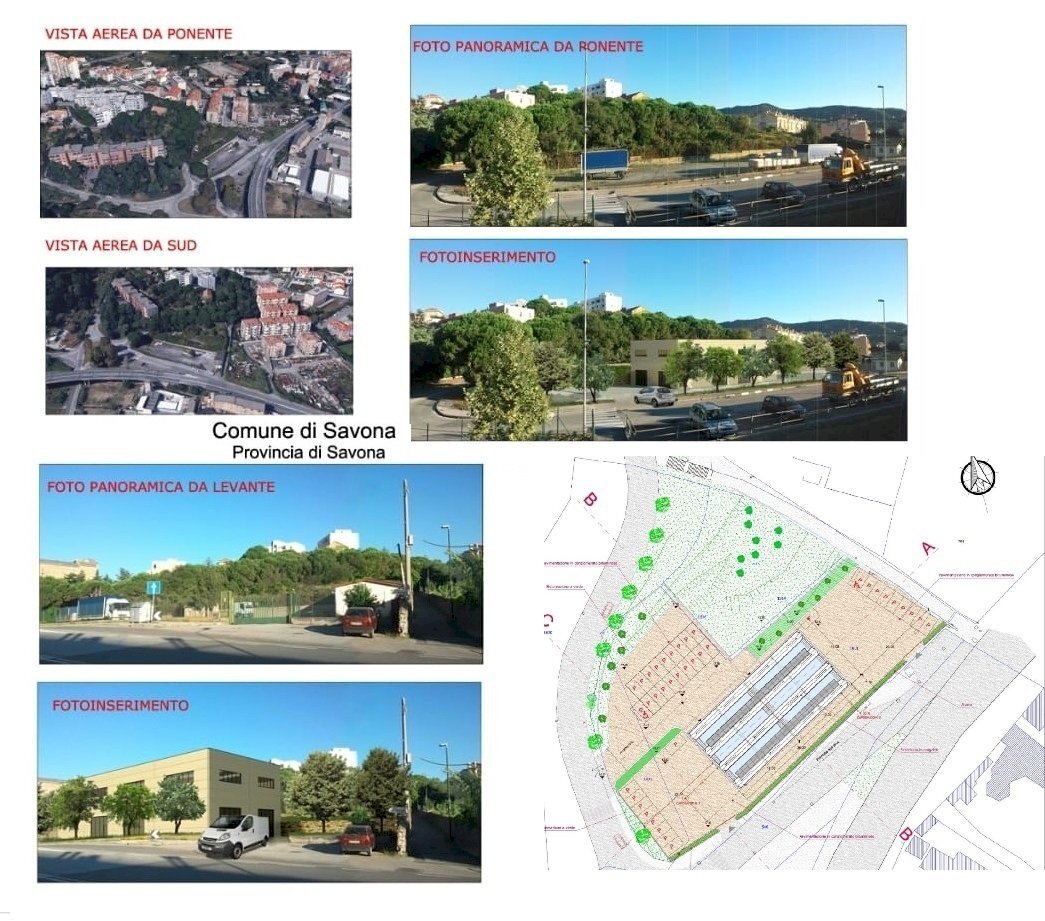 VISTA AEREA PROPRIETa stralcio.jpg - Building land Via Fratelli Grondona 2, Savona - photo 2
