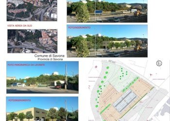 VISTA AEREA PROPRIETa stralcio.jpg - Terreno edificabile Via Fratelli Grondona 2, Savona - foto 2