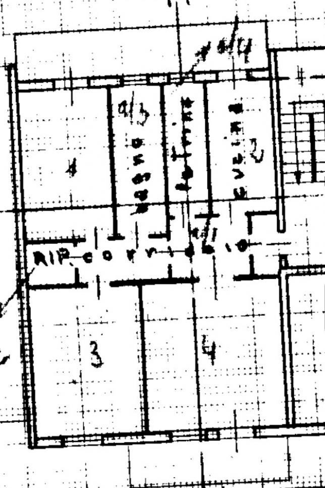 Three-room apartment viale Vittorio Emanuele II, 21, Bergamo - floor plans 1