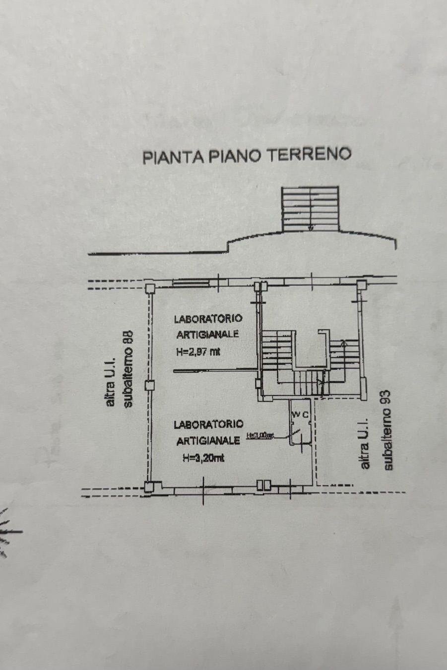 Commercial Activity via Vecchia di Buriasco, Pinerolo - floor plans 1