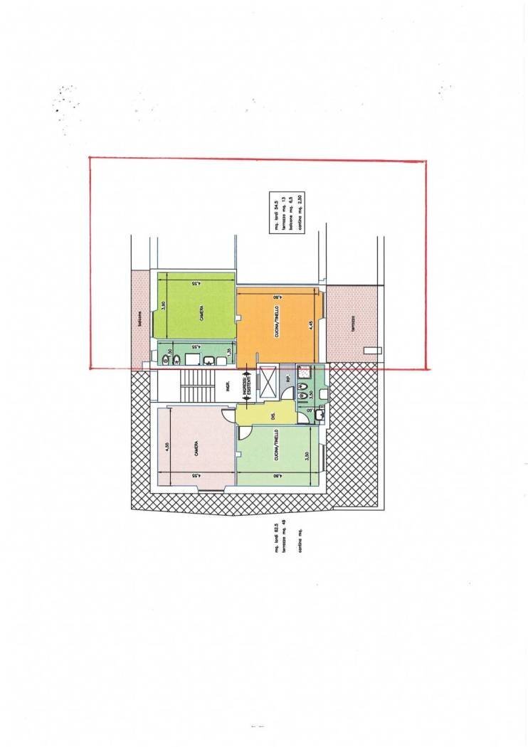 Attic via Jacopo Arpino, 15, Poirino - floor plans 1