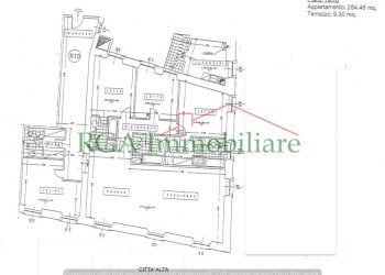 Planimetria - Quadrilocale Passaggio Roberto Bruni, Bergamo - foto 6