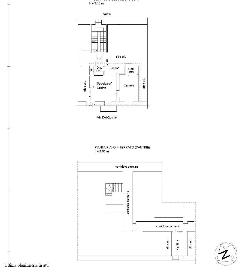 Planimetria - Appartamento via DEI QUARTIERI, Torino (zona Centro) - planimetria 1