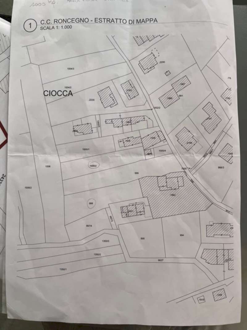 plamimetria - Terreno edificabile via Ciocca, Roncegno Terme - planimetria 1