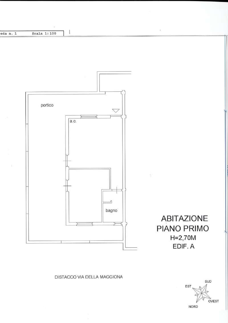 plan. int. 9 - Appartamento via via Maggiona, Pomezia - planimetria 1