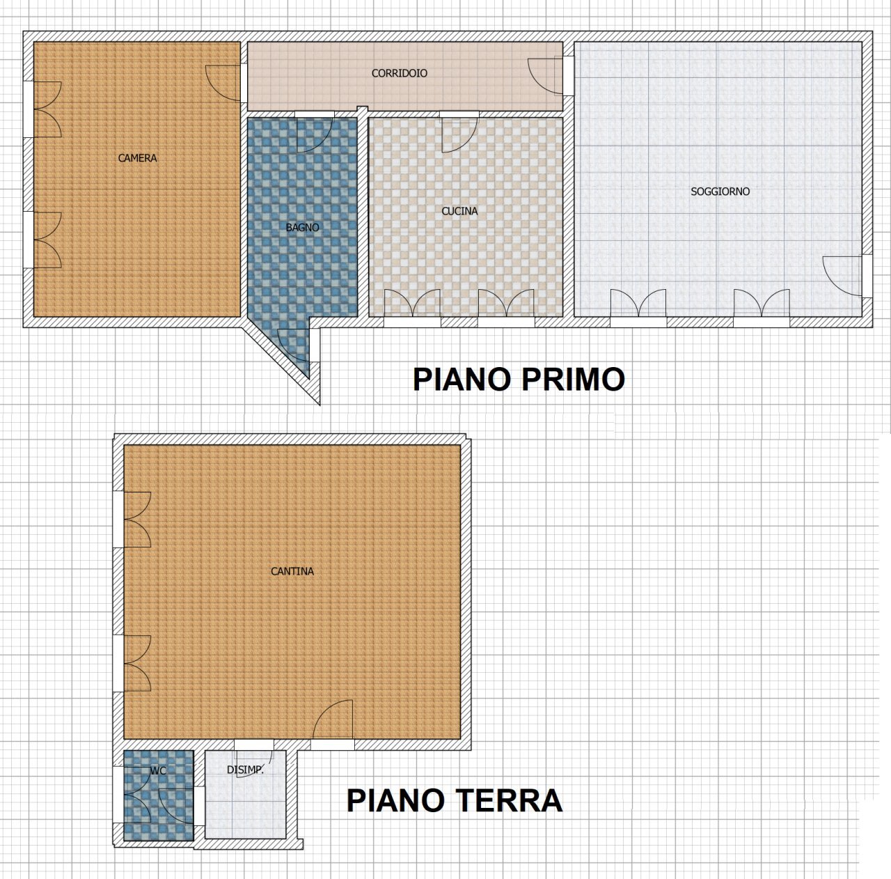 agostino 55.png - Appartamento Largo Porta Sant'Agostino 331, Modena - planimetria 1