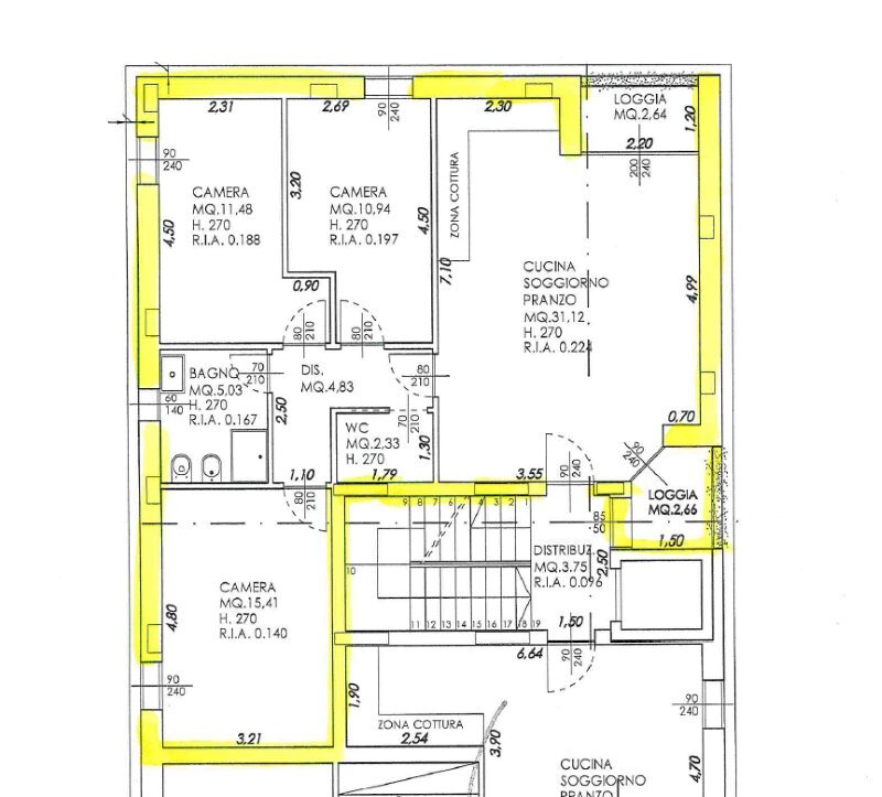 Appartamento Cervia - planimetria 1