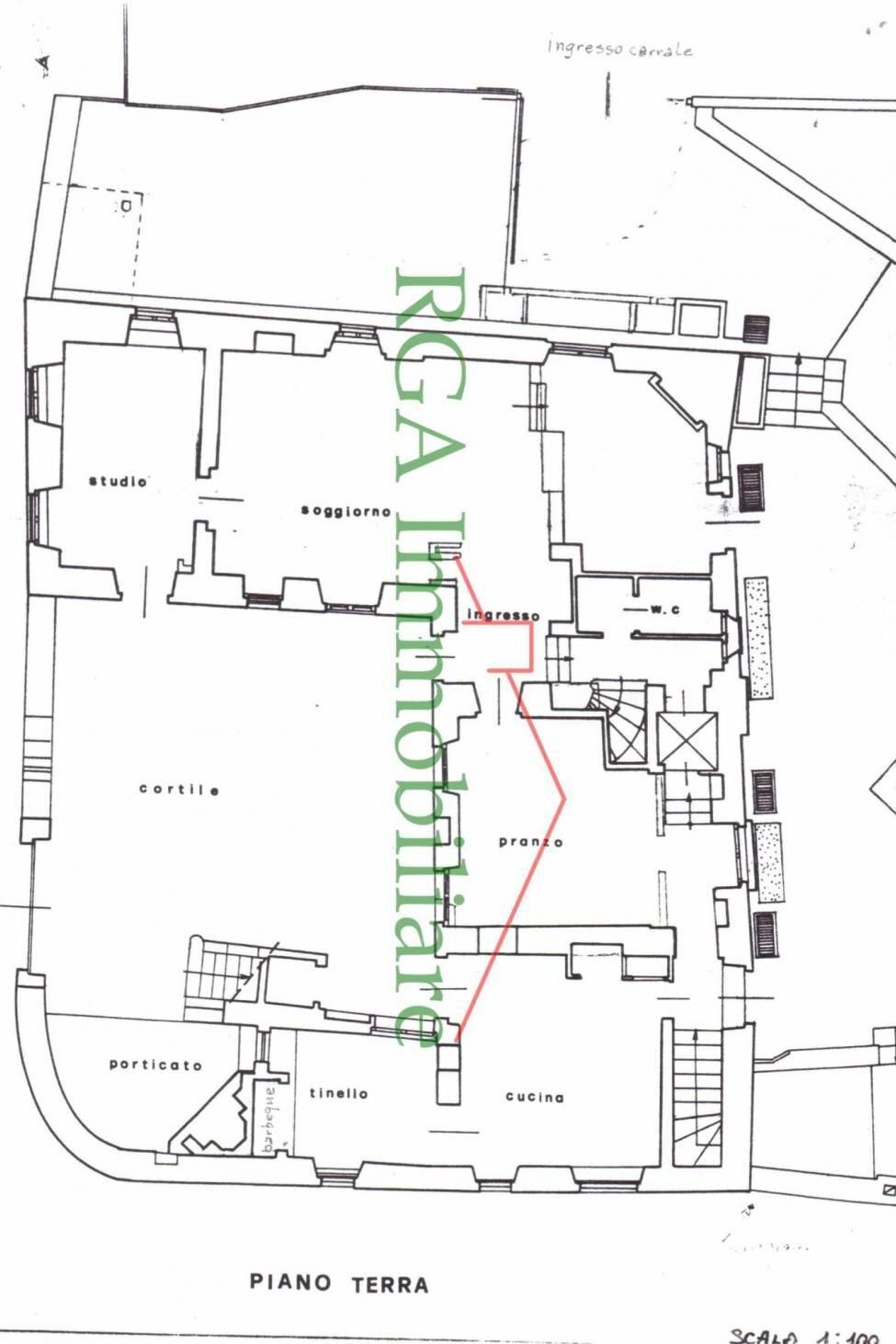Villa via Europa, 14, Gorle - floor plans 1