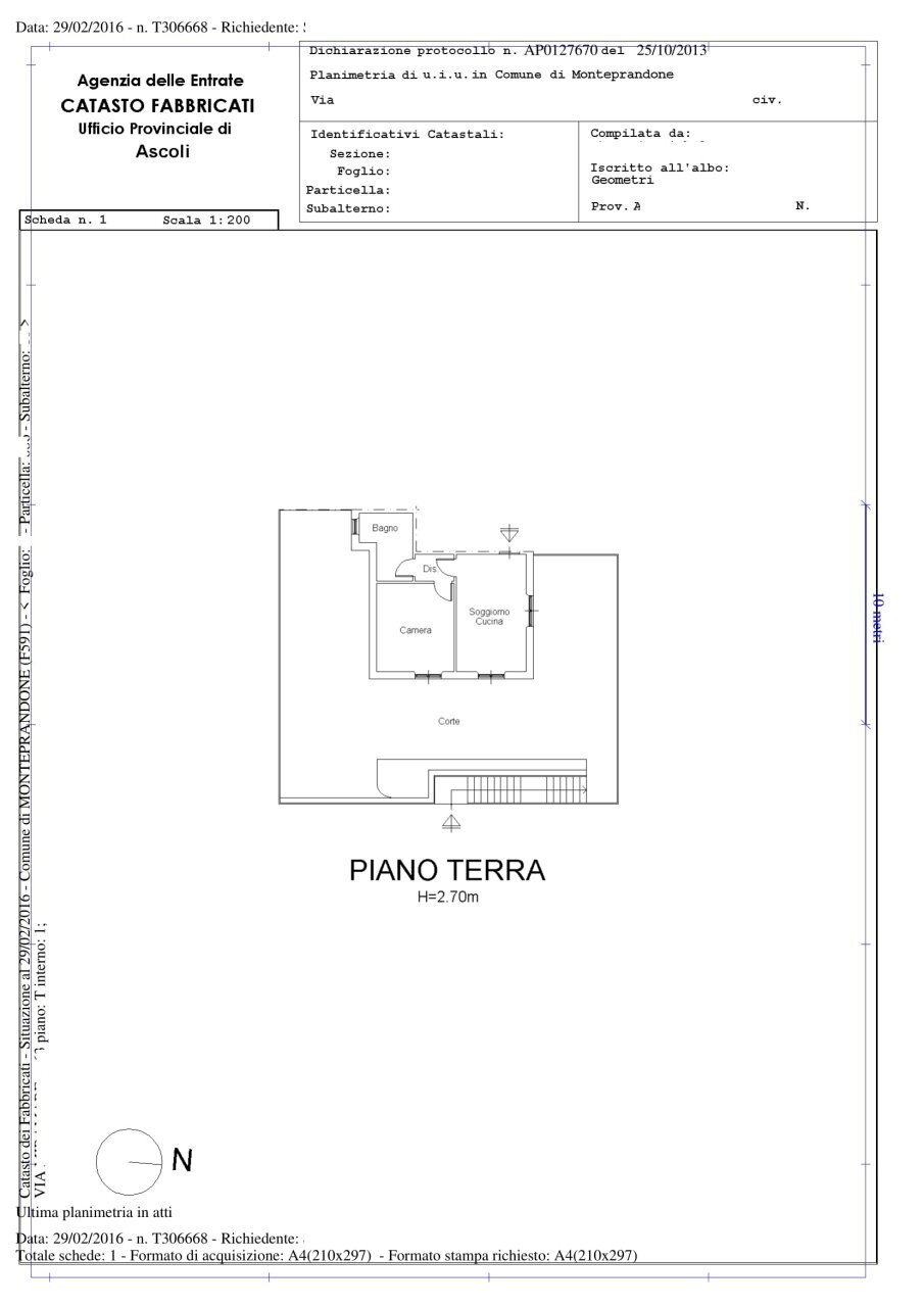 Pianta catastale-1.png - Bilocale Monteprandone - planimetria 1