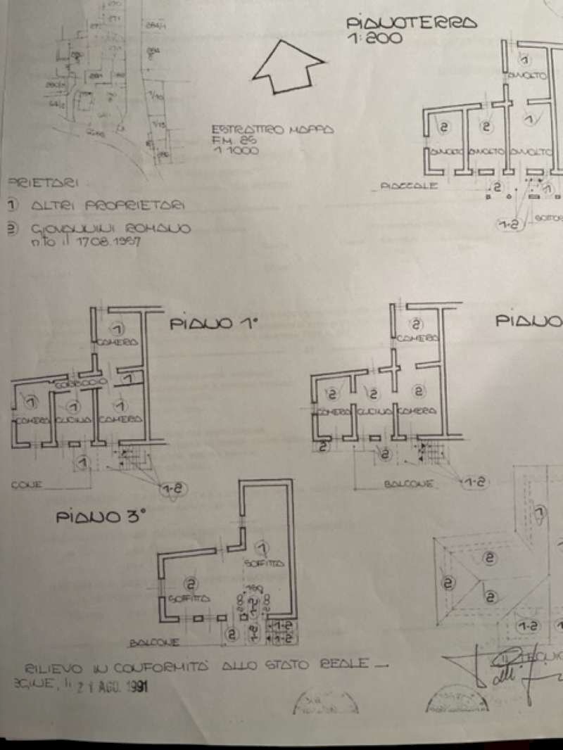 Planimetria - Terratetto - Terracielo piazzetta Rosmini, 3, Roncegno Terme - planimetria 1