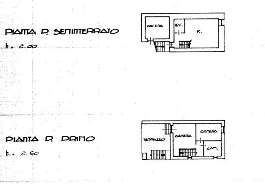 Semi-detached house Frazione Borgo, 31, Crissolo - floor plans 1