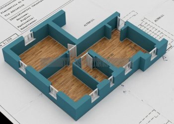 PLANIMETRIA 3D - Three-room apartment Via Adriatica, Perugia - photo 20