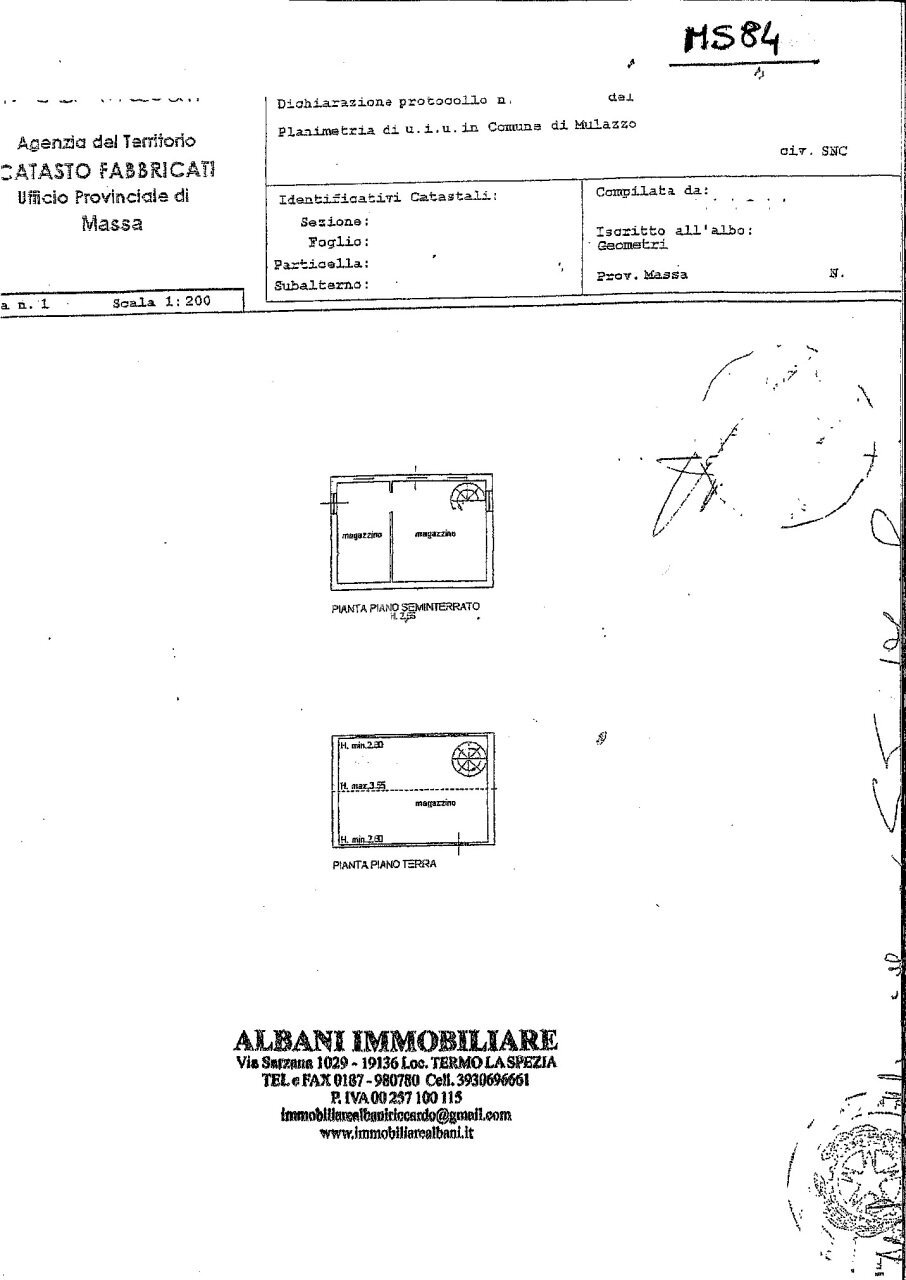 MS84_planimetria - Magazzino Mulazzo - planimetria 1